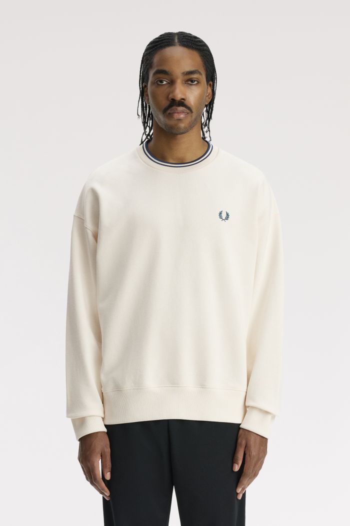 Oversized Tipped Sweatshirt