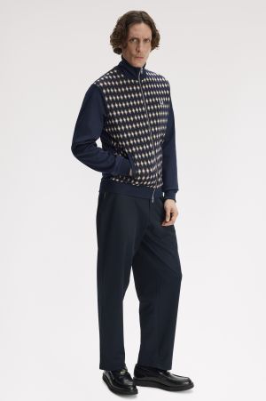 Diamond Jacquard Track Jacket