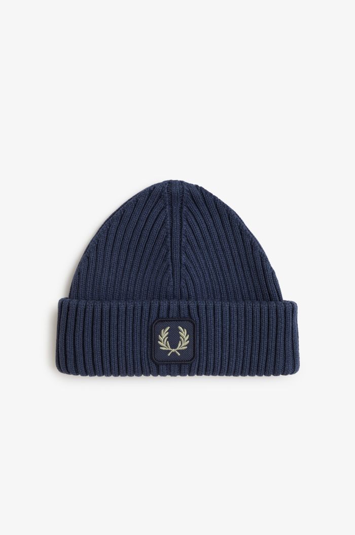 Ribbed Cotton Beanie Hat