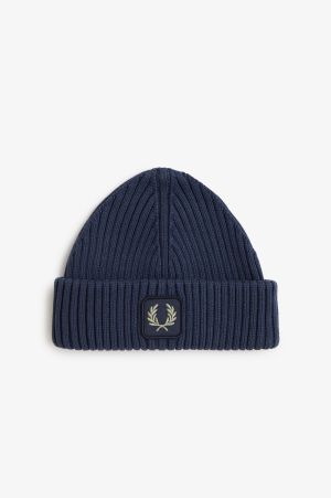 Ribbed Cotton Beanie Hat