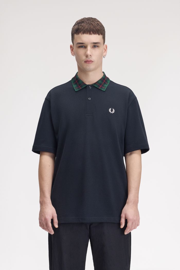 Tartan Collar Polo Shirt
