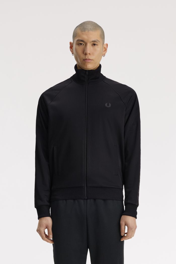 Contrast Taped Track Jacket