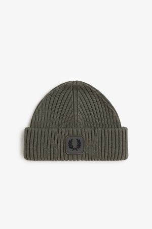 Ribbed Cotton Beanie Hat